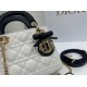 Replica Borse Dior Mini Lady Dior agnello cannage Arco beige/nero Imitazioni Outlet Premio