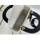 Replica Borse Dior Mini Lady Dior agnello cannage Arco beige/nero Imitazioni Outlet Premio