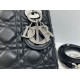 Replica Borsa Dior Mini Lady Dior Arco con ciondoli D.I.O.R  neri hardware argento Imitazioni Outlet Premio
