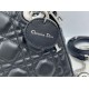 Replica Borsa Dior Mini Lady Dior Arco con ciondoli D.I.O.R  neri hardware argento Imitazioni Outlet Premio