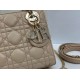 Replica Borse Dior Mini Lady Dior Arco con ciondoli D.I.O.R  Beige Imitazioni Outlet Premio