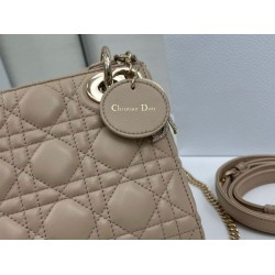 Replica Borse Dior Mini Lady Dior Arco con ciondoli D.I.O.R  Beige Imitazioni Outlet Premio