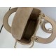 Replica Borse Dior Mini Lady Dior Arco con ciondoli D.I.O.R  Beige Imitazioni Outlet Premio
