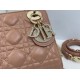 Replica Borse Dior Mini Lady Dior Arco con ciondoli D.I.O.R  Rosa cipria Imitazioni Outlet Premio