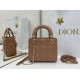 Replica Borse Dior Mini Lady Dior Arco con ciondoli D.I.O.R  Rosa cipria Imitazioni Outlet Premio