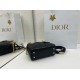 Replica Borsa Dior Mini Lady Dior Arco con ciondoli D.I.O.R  neri hardware dorato Imitazioni Outlet Premio
