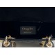 Replica Borsa Dior Mini Lady Dior Arco con ciondoli D.I.O.R  neri hardware dorato Imitazioni Outlet Premio