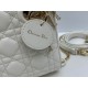 Replica Borse Dior Mini Lady Dior Arco con ciondoli D.I.O.R  bianco hardware dorato Imitazioni Outlet Premio