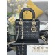 Replica Borsa Dior piccola Lady Dior My ABCDior con ciondolo D.I.O.R agnello cannage Nero Imitazioni Outlet Premio