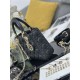 Replica Borsa Dior piccola Lady Dior My ABCDior con ciondolo D.I.O.R agnello cannage Nero Imitazioni Outlet Premio