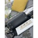 Replica Borsa Dior piccola Lady Dior My ABCDior con ciondolo D.I.O.R agnello cannage Nero Imitazioni Outlet Premio