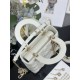 Replica Borsa Dior piccola Lady Dior My ABCDior con ciondolo D.I.O.R agnello cannage bianco Imitazioni Outlet Premio