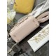Replica Borsa Dior piccola Lady Dior My ABCDior con ciondolo D.I.O.R agnello cannage Rosa Imitazioni Outlet Premio