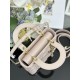 Replica Borsa Dior piccola Lady Dior My ABCDior con ciondolo D.I.O.R agnello cannage Rosa Imitazioni Outlet Premio