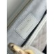 Replica Borsa Dior piccola Lady Dior My ABCDior con ciondolo D.I.O.R agnello cannage blu Imitazioni Outlet Premio