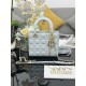 Replica Borsa Dior piccola Lady Dior My ABCDior con ciondolo D.I.O.R agnello cannage blu Imitazioni Outlet Premio