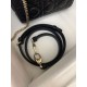 Replica Borsa Mini Lady Dior con cuciture cannage nero Imitazioni Outlet Premio