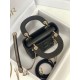 Replica Borsa Mini Lady Dior con cuciture cannage nero Imitazioni Outlet Premio