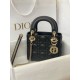 Replica Borsa Mini Lady Dior con cuciture cannage nero Imitazioni Outlet Premio