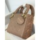 Replica Borsa Mini Lady Dior con cuciture cannage rosa Imitazioni Outlet Premio