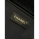 Falso superiore Borsa hobo Chanel 26c AS5886 scamosciata trapuntata nero Imitazioni Outlet