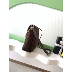 Premium Replica Borsa hobo Chanel 26c AS5886 scamosciata trapuntata marrone False Online Falso superiore Borsa hobo Chanel 26c AS5886 scamosciata trapuntata marrone Imitazioni Outlet