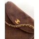 Falso superiore Borsa hobo Chanel 26c AS5886 scamosciata trapuntata marrone Imitazioni Outlet