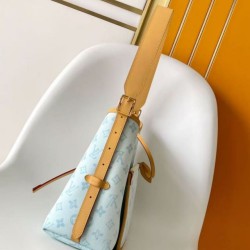 Falso superiore Borsa Louis Vuitton Carryall PM/MM M27532 M27948 Altro Blu Tela Imitazioni Outlet