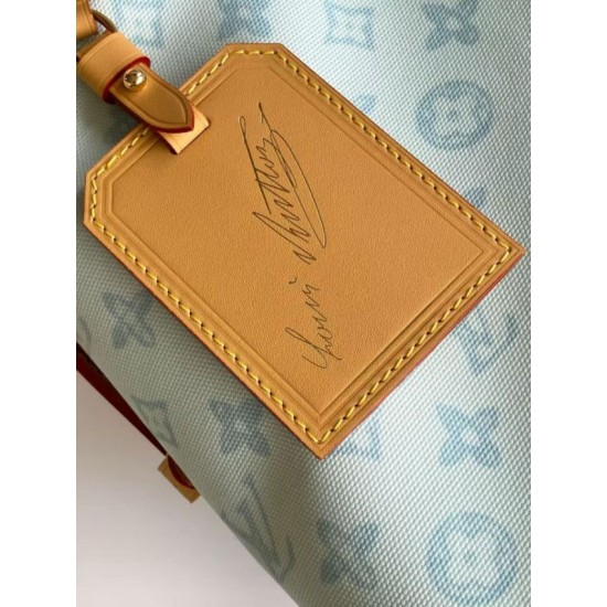 Falso superiore Borsa Louis Vuitton Carryall PM/MM M27532 M27948 Altro Blu Tela Imitazioni Outlet