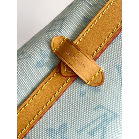 Falso superiore Borsa Louis Vuitton Carryall PM/MM M27532 M27948 Altro Blu Tela Imitazioni Outlet
