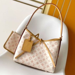 Falso superiore Borsa Louis Vuitton Carryall PM/MM M27532 M27948 Altro giallo chiaro Tela Imitazioni Outlet