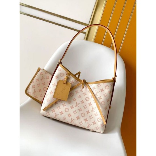 Falso superiore Borsa Louis Vuitton Carryall PM/MM M27532 M27948 Altro giallo chiaro Tela Imitazioni Outlet