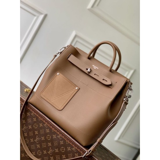 Falso superiore Borsa Louis Vuitton Steamer 30 vitello LV Touch M26758 Marrone  Imitazioni Outlet