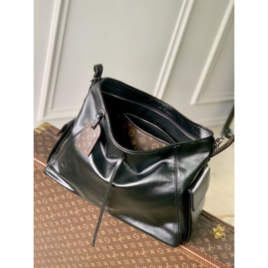Premium Replica Borsa da viaggio LV Carry All M15175 Nero False Online Falso superiore Borsa da viaggio LV Carry All M15175 Nero Imitazioni Outlet