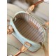 Falso superiore Borsa Louis Vuitton Alma BB M27526 Monogram Origine Bleu Courrier Imitazioni Outlet