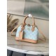 Falso superiore Borsa Louis Vuitton Alma BB M27526 Monogram Origine Bleu Courrier Imitazioni Outlet