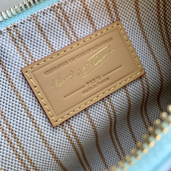 Falso superiore Borsa Louis Vuitton Pochette Hills blu Imitazioni Outlet
