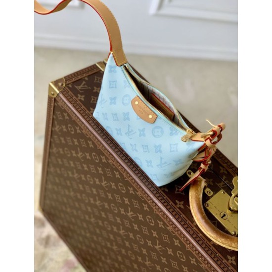Falso superiore Borsa Louis Vuitton Pochette Hills blu Imitazioni Outlet