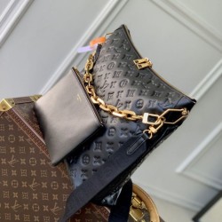 Falso superiore Borsa Louis Vuitton M12068 Coussin Hobo MM nera Imitazioni Outlet