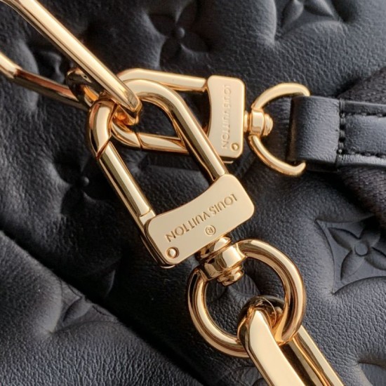 Falso superiore Borsa Louis Vuitton M12068 Coussin Hobo MM nera Imitazioni Outlet