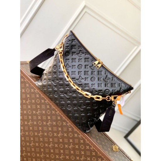 Falso superiore Borsa Louis Vuitton M12068 Coussin Hobo MM nera Imitazioni Outlet