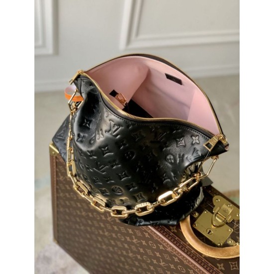 Falso superiore Borsa Louis Vuitton M12068 Coussin Hobo MM nera Imitazioni Outlet