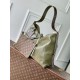 Falso superiore Borsa a mano Louis Vuitton CarryAll Vibe MM M14268 Verde Imitazioni Outlet