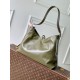 Falso superiore Borsa a mano Louis Vuitton CarryAll Vibe MM M14268 Verde Imitazioni Outlet