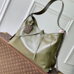 Falso superiore Borsa a mano Louis Vuitton CarryAll Vibe MM M14268 Verde Imitazioni Outlet