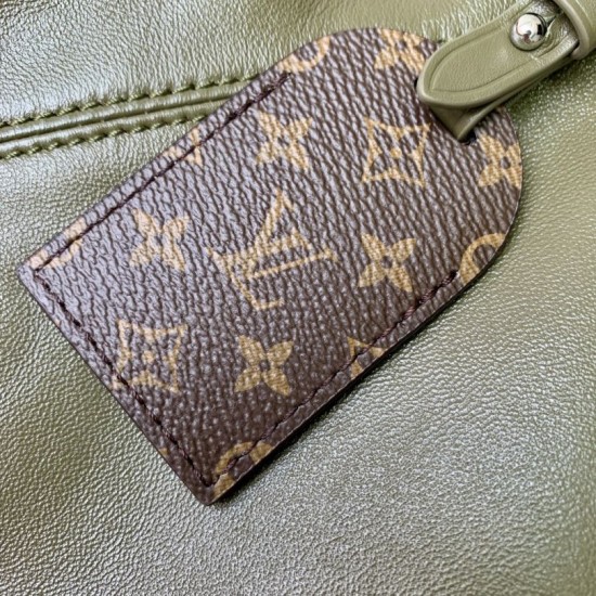 Falso superiore Borsa a mano Louis Vuitton CarryAll Vibe MM M14268 Verde Imitazioni Outlet