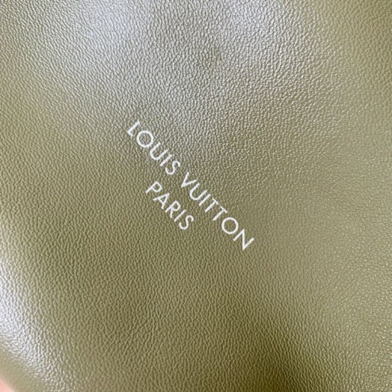 Falso superiore Borsa a mano Louis Vuitton CarryAll Vibe MM M14268 Verde Imitazioni Outlet
