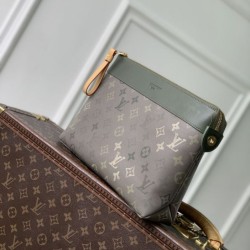 Falso superiore LV M26970 Pochette Voyage Souple pochette da uomo verde Imitazioni Outlet