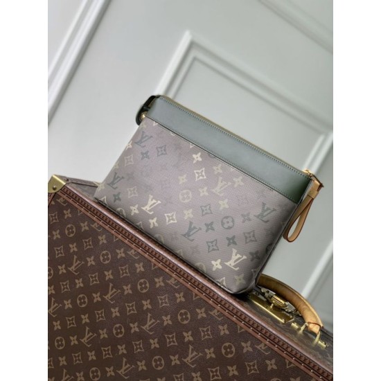 Falso superiore LV M26970 Pochette Voyage Souple pochette da uomo verde Imitazioni Outlet