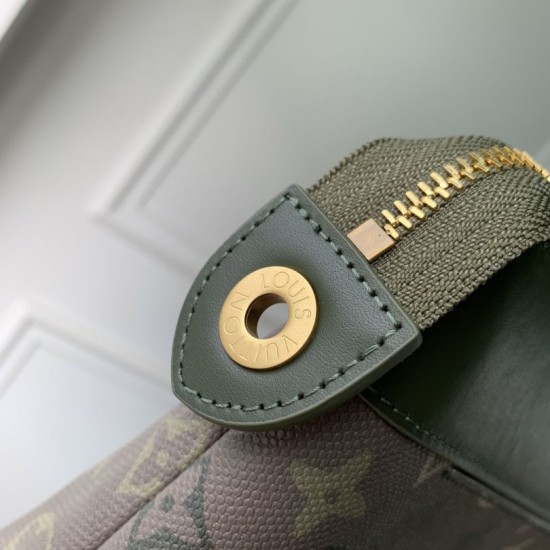 Falso superiore LV M26970 Pochette Voyage Souple pochette da uomo verde Imitazioni Outlet